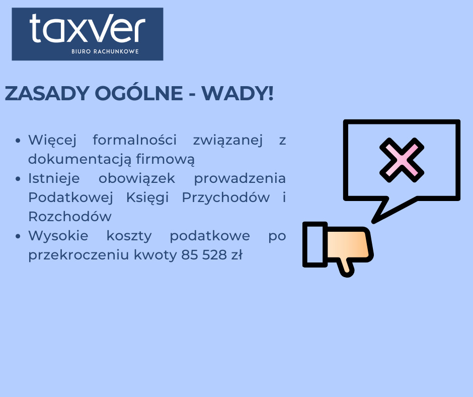 zasady ogólne wady i zalety